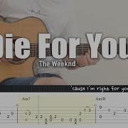 The Weeknd Die For You Instrumental Guitar