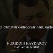 Nuriddin Haydarov Davlating Borida Minus