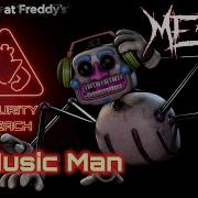 Fnaf Security Breach Dj Music Man Metal