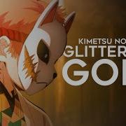 Demon Slayer Glitter Gold