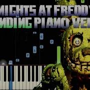 Fnaf 3 Bad Ending Piano