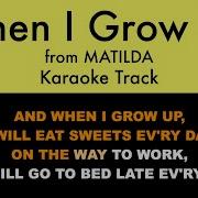 Matilda The Musicalwhen I Grow Up Instr