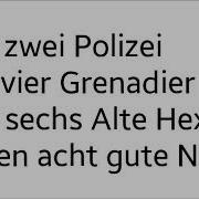 Ein Zwei Polizei Drei Vier Grenadier