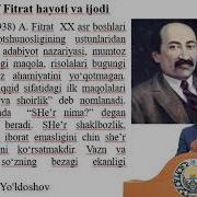 Abdurauf Fitrat Hayoti Va Ijodi