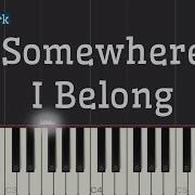 Linkin Park Somewhere I Belong Piano Tutorial Slow Medium