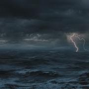 Thunderstorm At Sea Sounds For Sleeping Relaxing Thunder Rain Ocean Sea