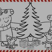 Peppa Pig Coloring Christmas