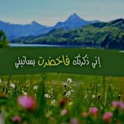 اني ذكرتك فاخضرت بساتيني