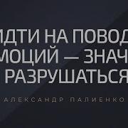 Идти На Поводу Эмоций Значит Разрушаться Александр Палиенко