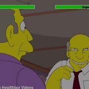 Principal Skinner Vs Superintendent Chalmers With Healthbars