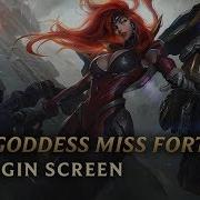 Gun Goddess Miss Fortune Login Screen