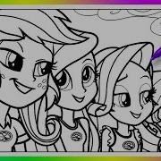 Coloring Book Equestria Girls Legend Of Everfree