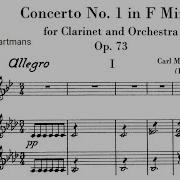 Clarinet Concerto No 1 In F Minor Op 73 J 114