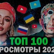 Топ 100 Клипов 2021 По Просмотрам Россия Украина Казахстан Беларусь