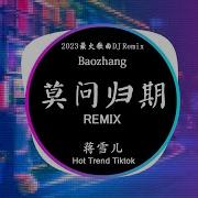 Mạc Vấn Quy Kỳ 莫问归期 蒋雪儿 Dj 小玉 Remix Tiktok