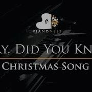 Mary Did You Know Christmas Song Piano Karaoke Instrumental Cover