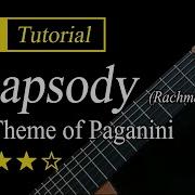 Rhapsody On A Theme Of Paganini Guitare