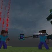 Minecrft Fight Animation Herobrine Vs Steveion Herobri