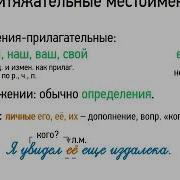 Притяжательные Местоимения 6 Класс Видеоурок Презентация