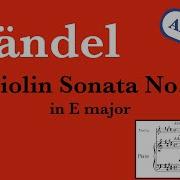 Handel Sonata 6 Violin Piano Accompaniment