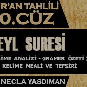 Necla Yasdımanile Leyl Suresi Kelime Meali Irabı Tarıg Suresi