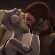 Star Wars Rebels Kanan And Hera Kiss