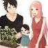 Sasuke Sarada Sakura The Cute Uchiha Family Sasuke Sakura Sarada Uchiha Edit