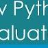 Understanding How Python Evaluates Expressions