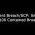 SCP Containment Breach And SCP Secret Laboratory SCP 106 Recontainment Announcement