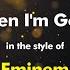 Eminem When I M Gone Karaoke Version From Zoom Karaoke