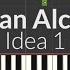 Gibran Alcocer Idea 1 EASY Piano Tutorial