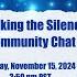 Breaking The Silence November Community Chat