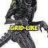 How Did The Grid Xenomorph Get Grid Like Scars Over It S Head Shorts Viral