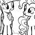 Coloring Pages MY LITTLE PONY Walking On Rainbows How To Color My Little Pony Easy Drawing Art