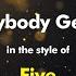 Five Everybody Get Up Karaoke Version From Zoom Karaoke