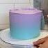 Random Thoughts While I Cover A Cake In Ombre Buttercream