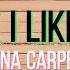 Because I Liked A Boy Lyric Video Sabrina Carpenter Mooncake Music