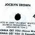 Jocelyn Brown Loves Gonna Get You Original 12 Dance Mix