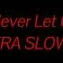 Baltra Never Let Go Of Me ULTRA SLOWED