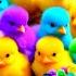 Cute Animals Rainbow Chicken Duck Rabbit Cow Fish Lion Elephant Turtle Dog Cat Tiger