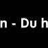 Rammstein Du Hast 1997