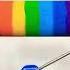 DIY Rainbow With Paint Roller Shorts Drawing Art Rainbow Artist Diy Crafts