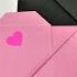 ОРИГАМИ СЕРДЦЕ КОНВЕРТ из бумаги Валентинка из бумаги Origami Paper Heart Envelope Valentine Card