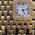 Stunning 0 45 Carats Round Brilliant Cut F VS1 Diamonds Panthere De Cuff Watch In 14K Yellow Gold