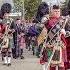 Massed Pipes Drums Parade To The 2018 Braemar Gathering Royal Highland Games In Scotland 4K