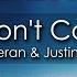 Ed Sheeran Justin Bieber I Don T Care 8D AUDIO