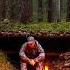 HOW TO SURVIVE A COLD NIGHT IN THE FOREST BUILDING A SECRET LOG SHELTER BUSHCRAFT