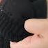 Warmth Meets Style Solid Black Jacquard Knit Gloves For Winter Comfort