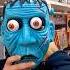 Mom And Scary Mask Halloween Shopping Scream Shorts