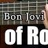 Bed Of Roses Bon Jovi Fingerstyle Guitar Tutorial TAB Lyrics